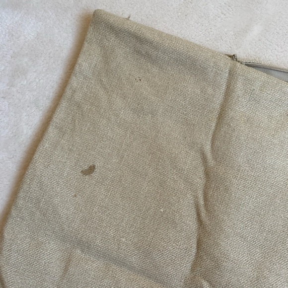 Vintage Christmas Pottery Barn Water Color Holly Branch Pillow Cover - Picture 4 of 8